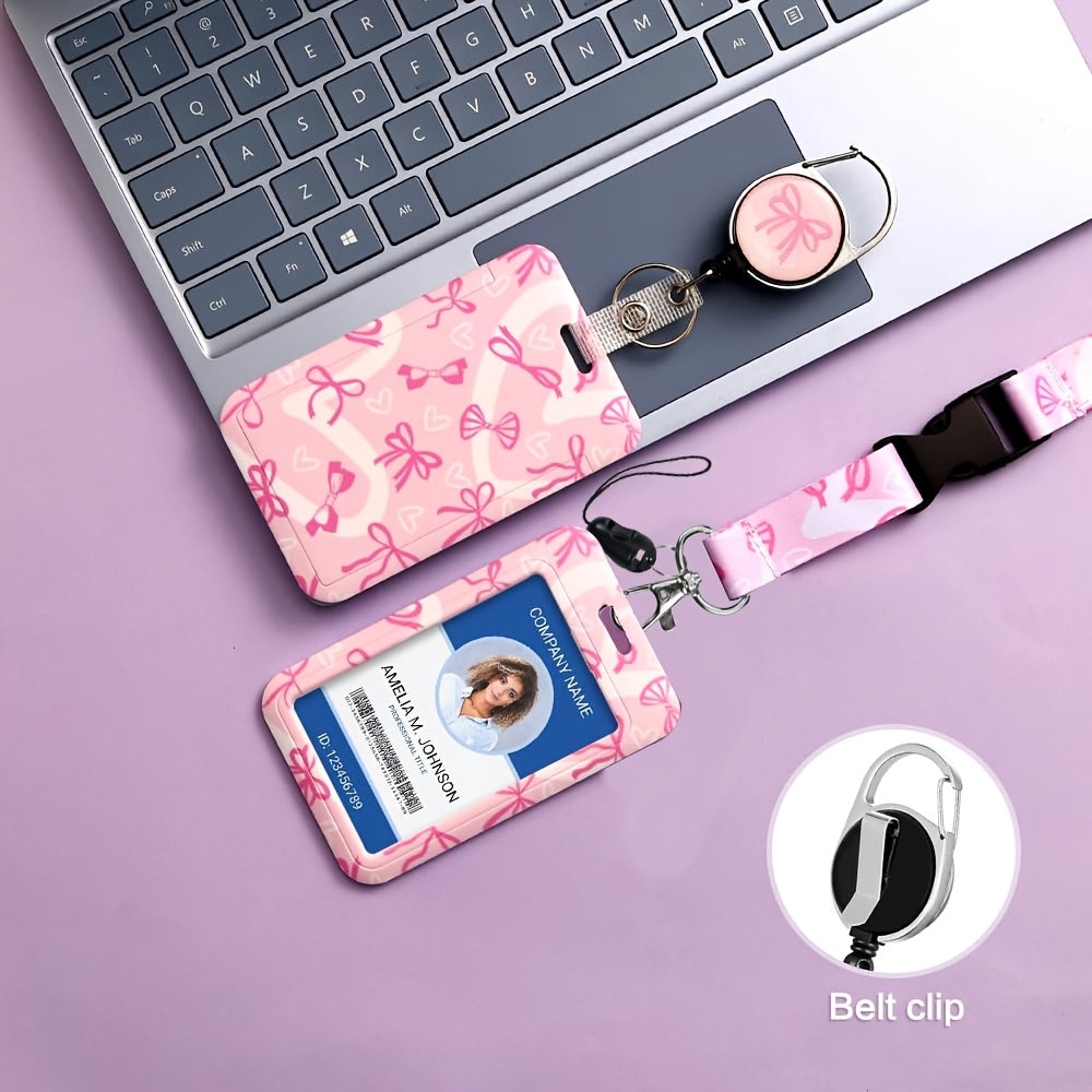 2d   retractable badge reel id card holder