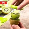1pc   kiwi fruit slicer manual cutter peeler abs