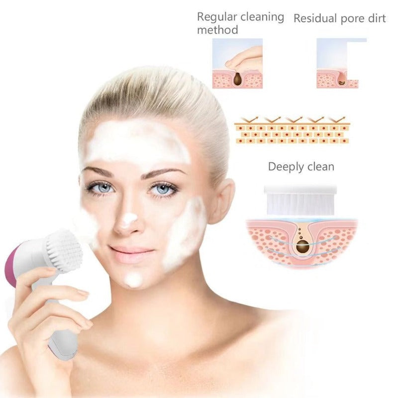 5 in 1 multifunctional facial cleansing device electric