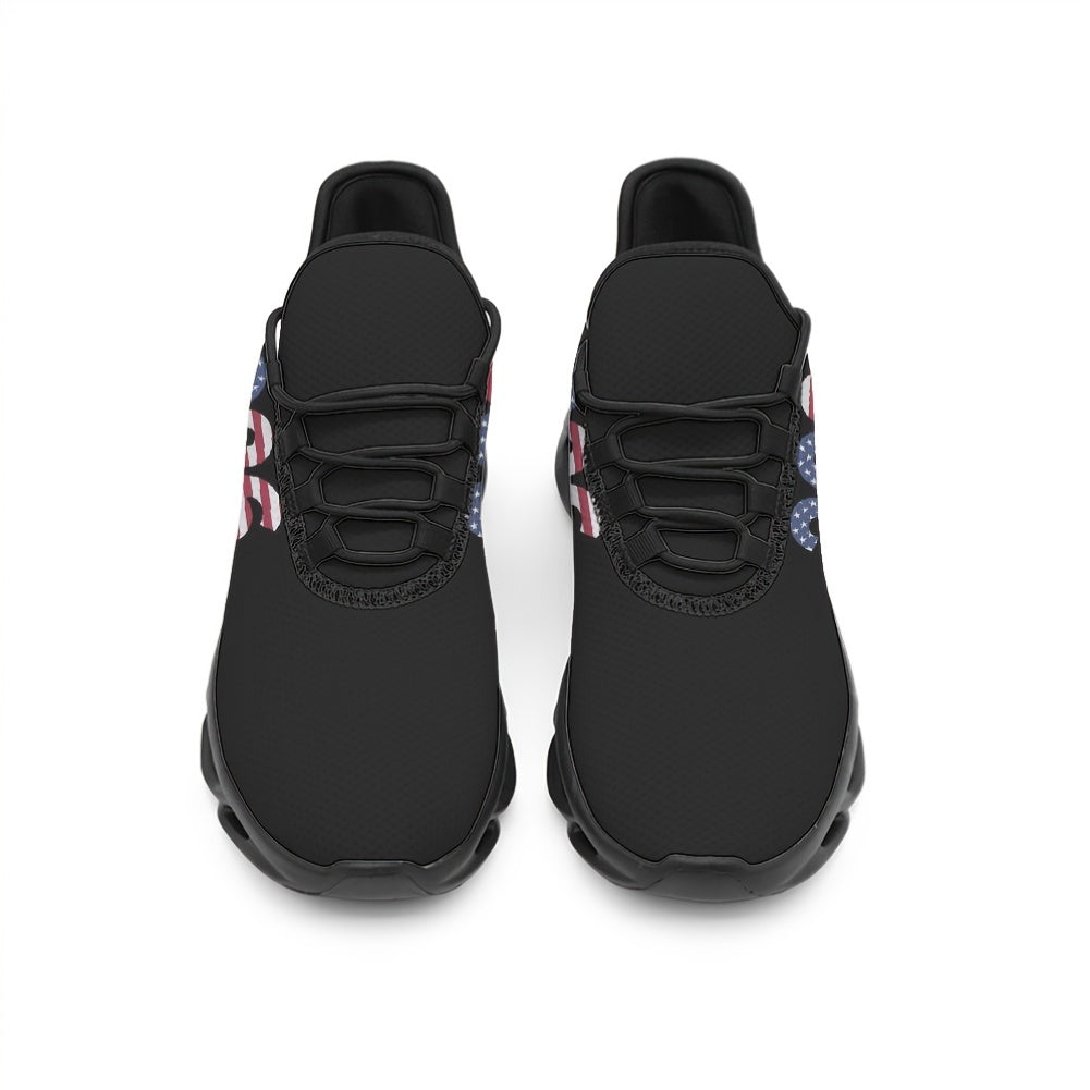 mens black plus size custom athletic casual shoes custom