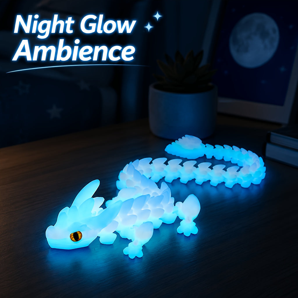 2 4pcs set glow in   dragon egg set 3d printed