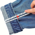 handmade   ruler metal edge measuring sewing tool