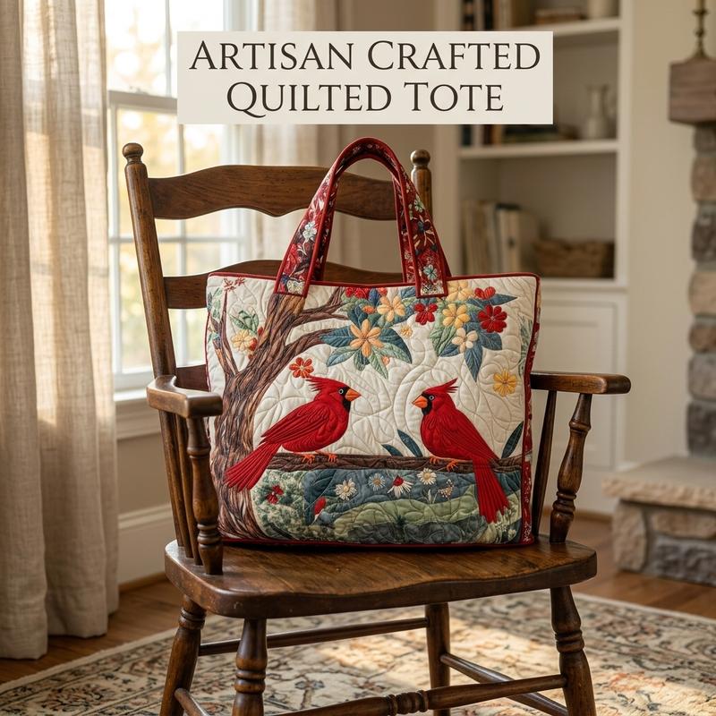 womens red   bird   3d printed quilted
