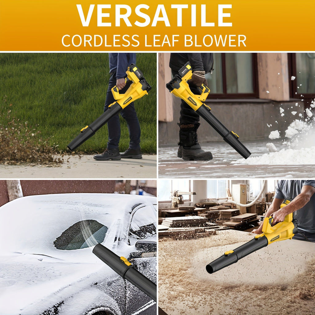 high power cordless leaf blower 4 0ah batteries 580cfm
