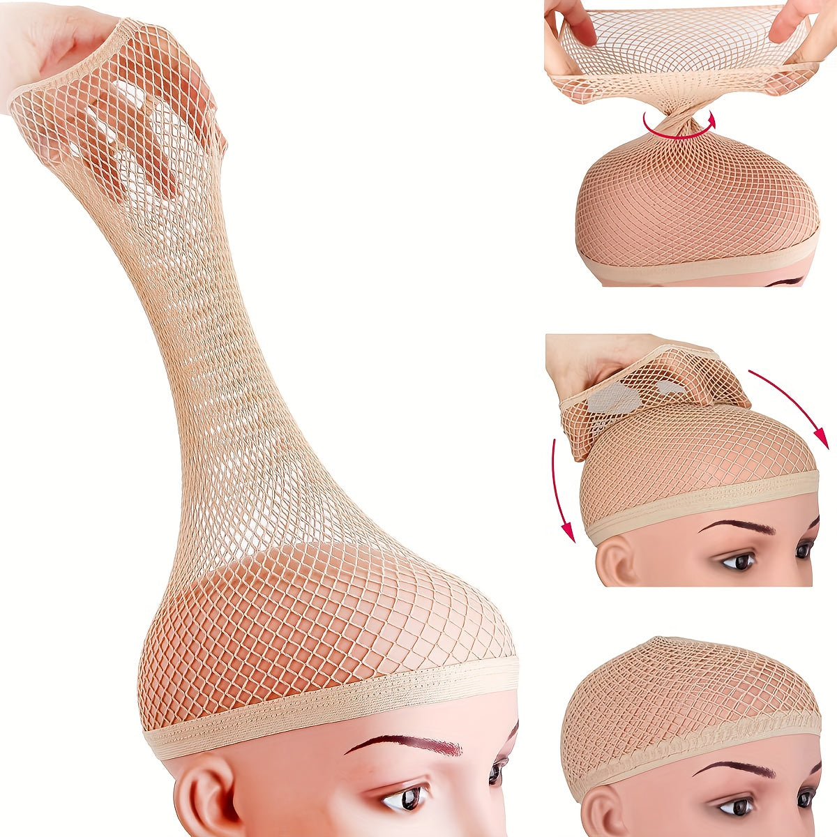 2 9 wig caps beige mesh wig cap closed wig net unisex