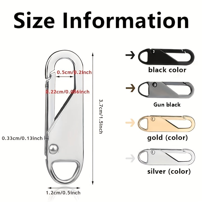 20 sets zipper replacements 4 types zipper pulls replacing