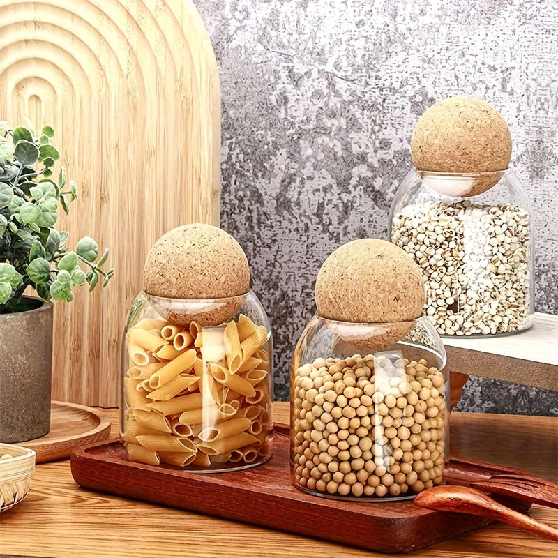 12pcs 500ml 17oz glass storage jar kitchen sealed glass