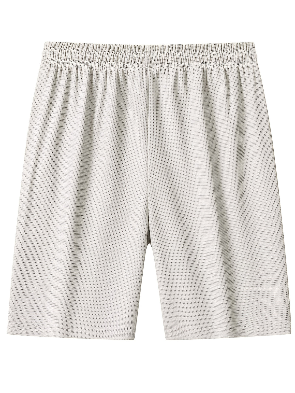 1pc mens waffle texture casual athletic shorts drawstring
