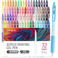 colored pens set 72 colors retractable gel pens 0 7mm fine