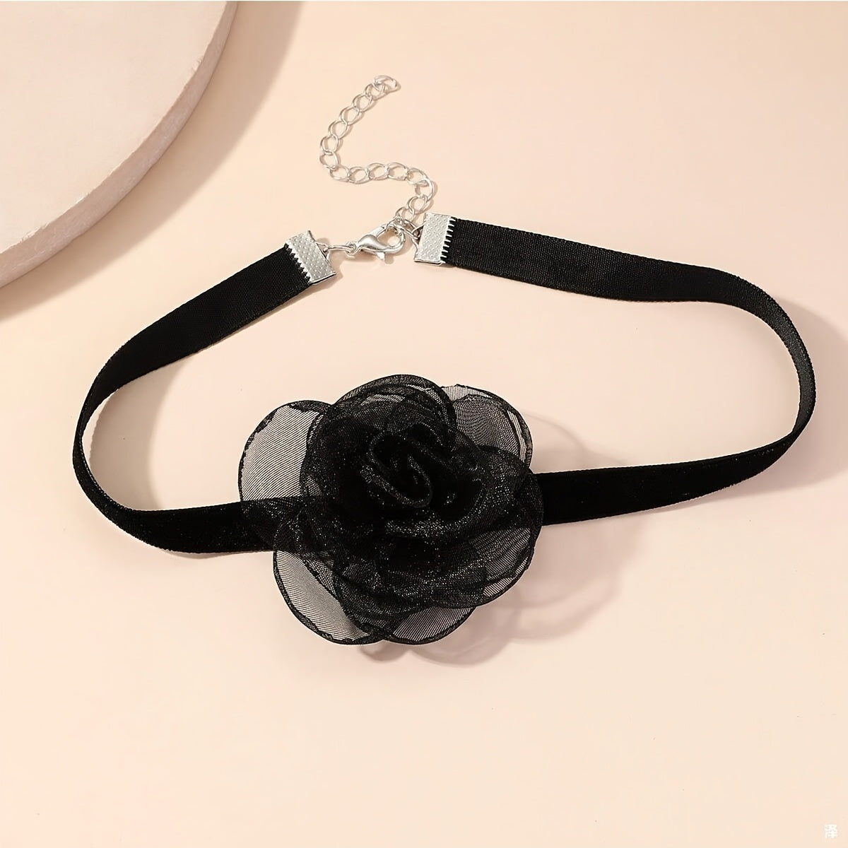 romantic   large rose flower necklaces a wide