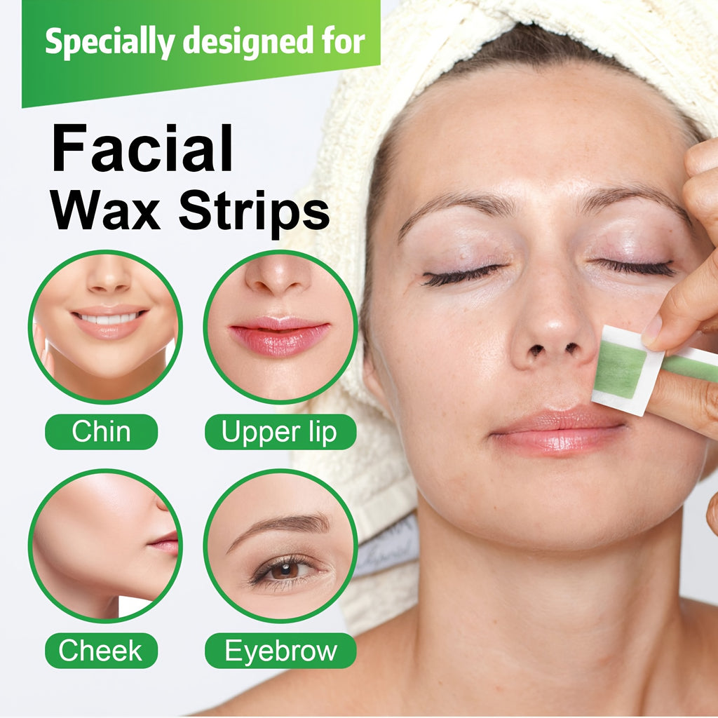 40pcs aloe vera lip hair removal wax strips suitable