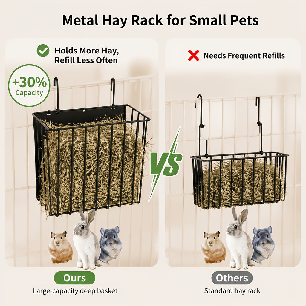 1pc rabbit hay feeder rabbit supplies accessories metal