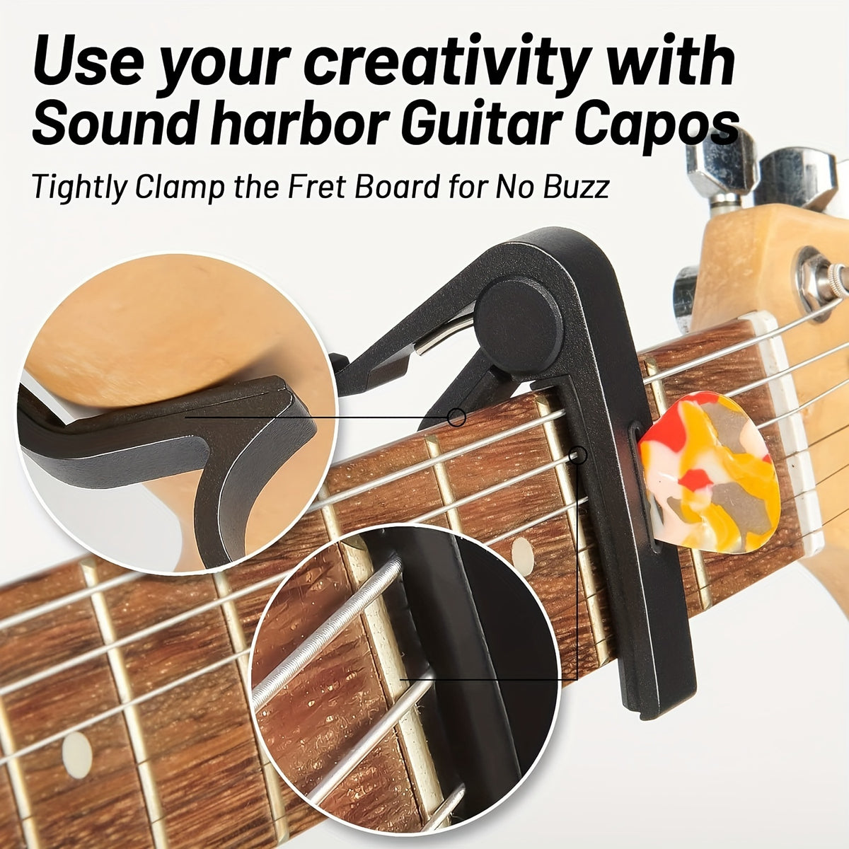 guitar capo pick holder perfect acoustic electric