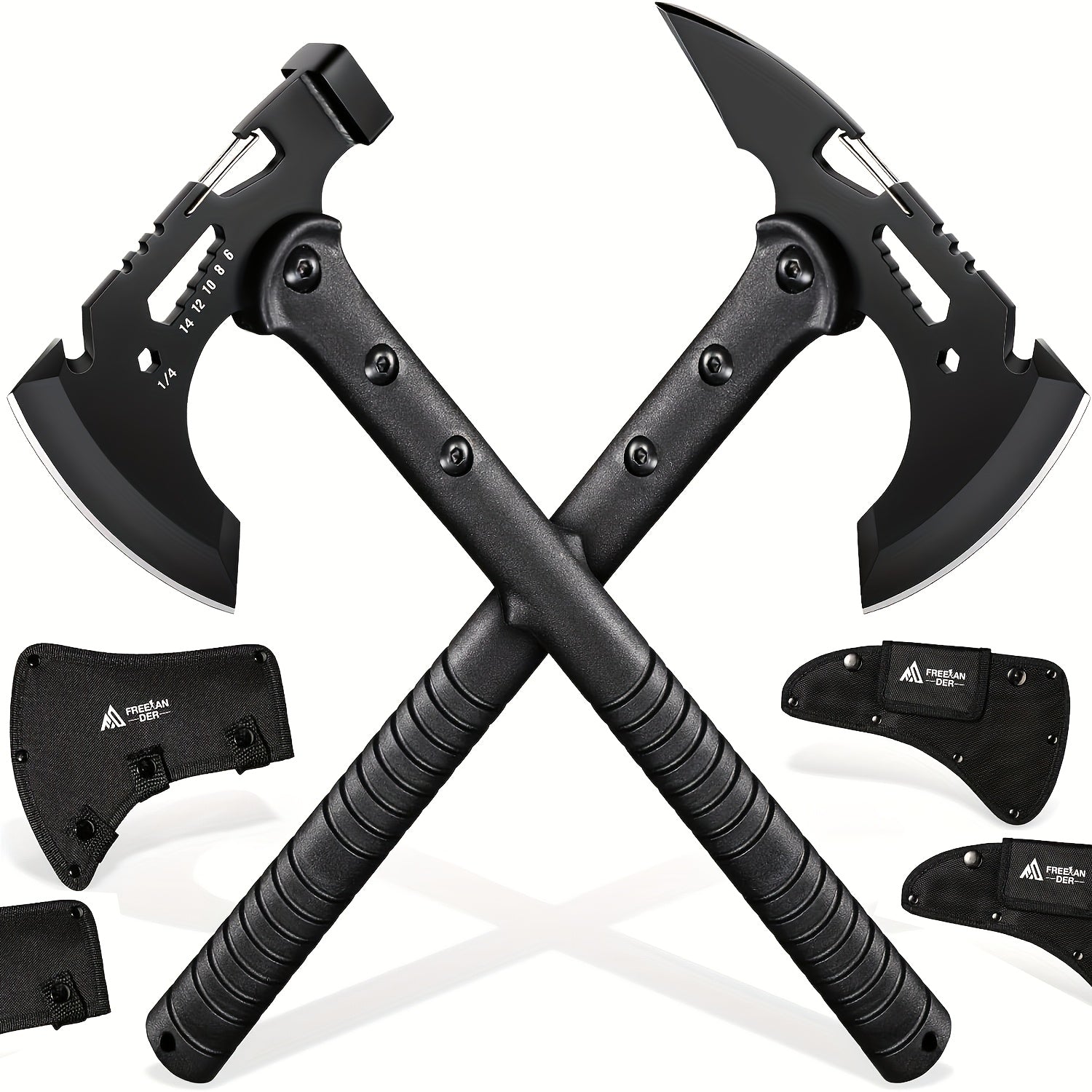 2pcs   camping hatchet set ergonomic grip multi