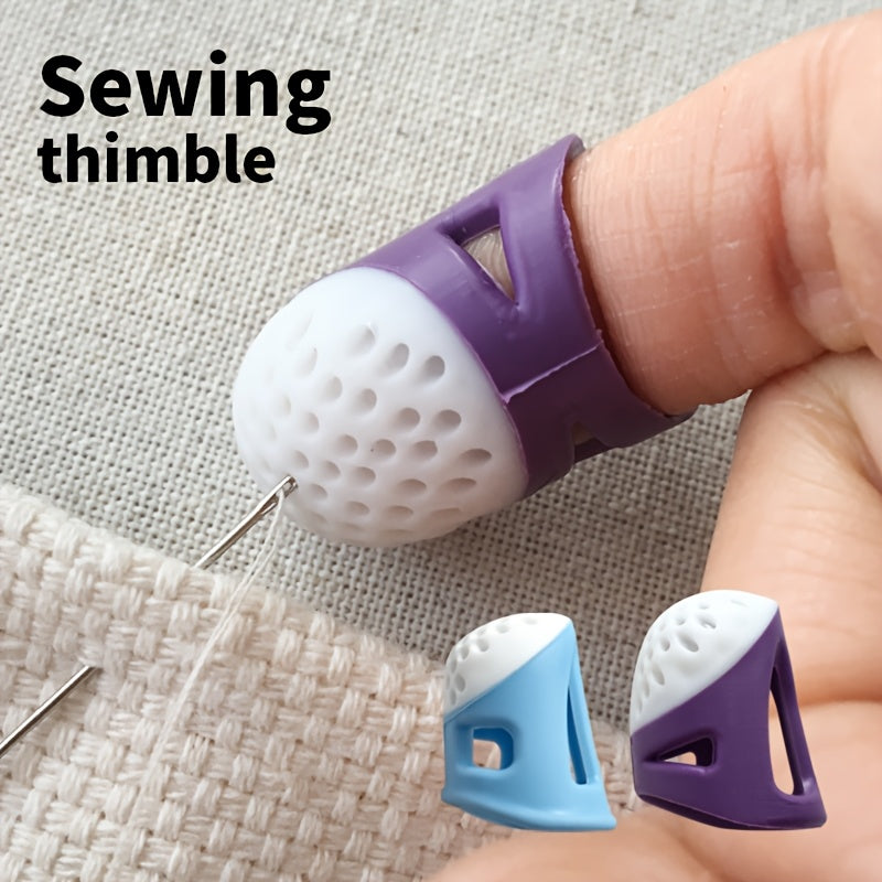 3pcs 1set sewing thimble set durable sturdy adjustable sizes
