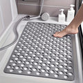 1pc bathroom quick dry anti slip pad shower mat circular