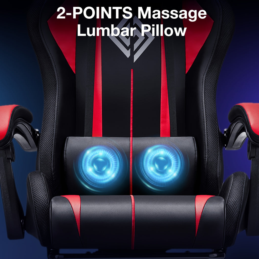 rgb gaming chair led lights massage ergonomic computer chair