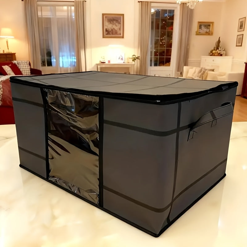 folding wardrobe storage bag large capacity double zipper