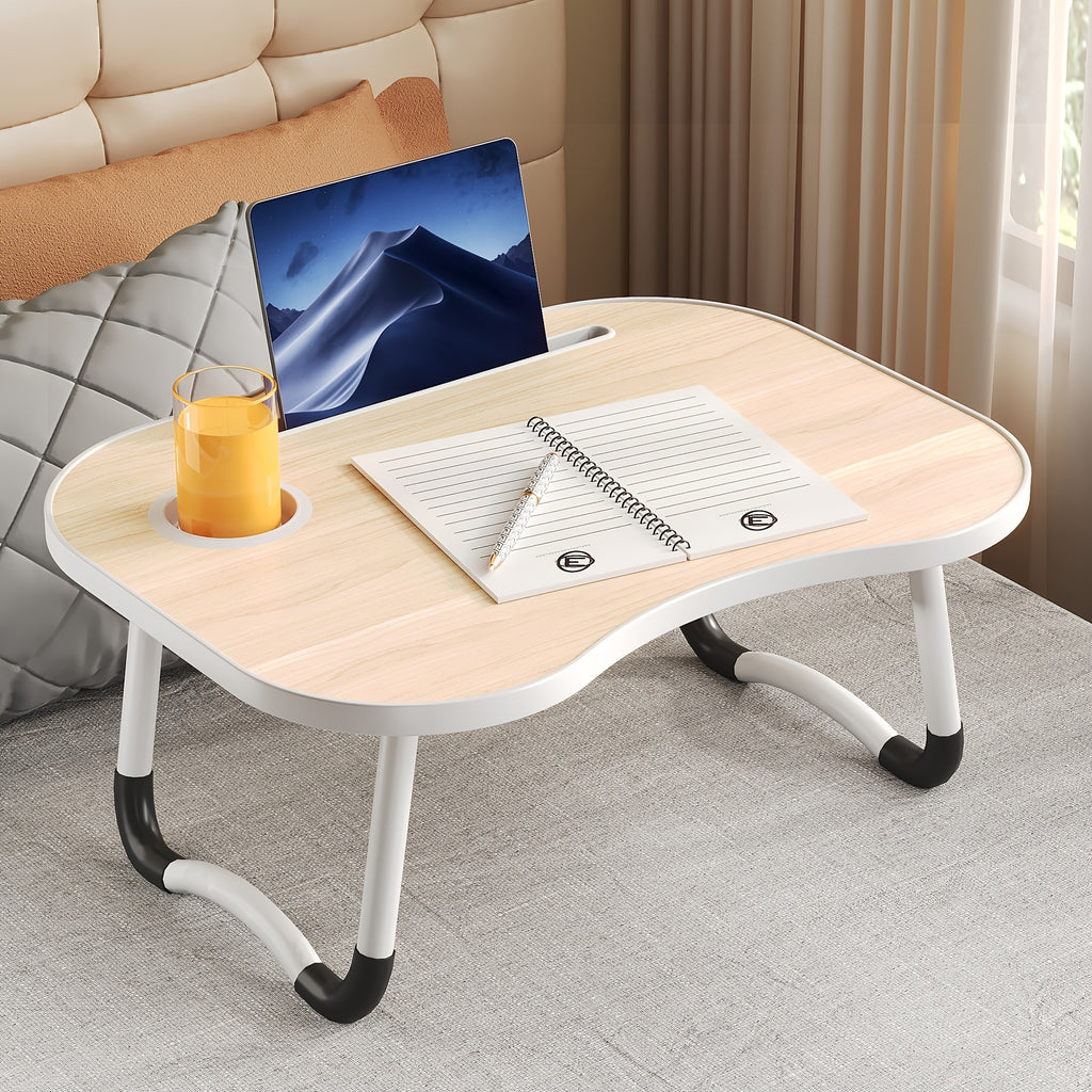portable laptop bed table cup holder multifunctional tray