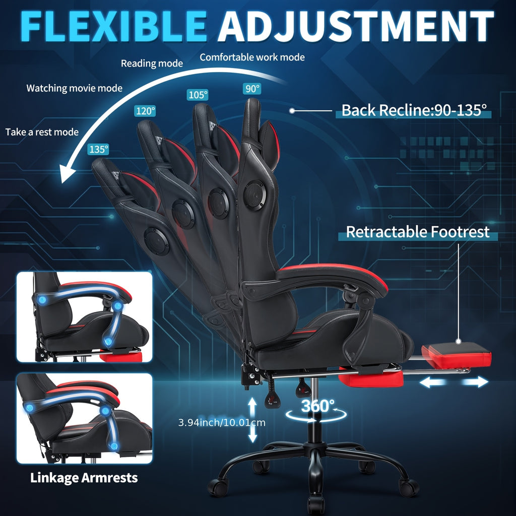 massage lumbar support bar ergonomic gaming
