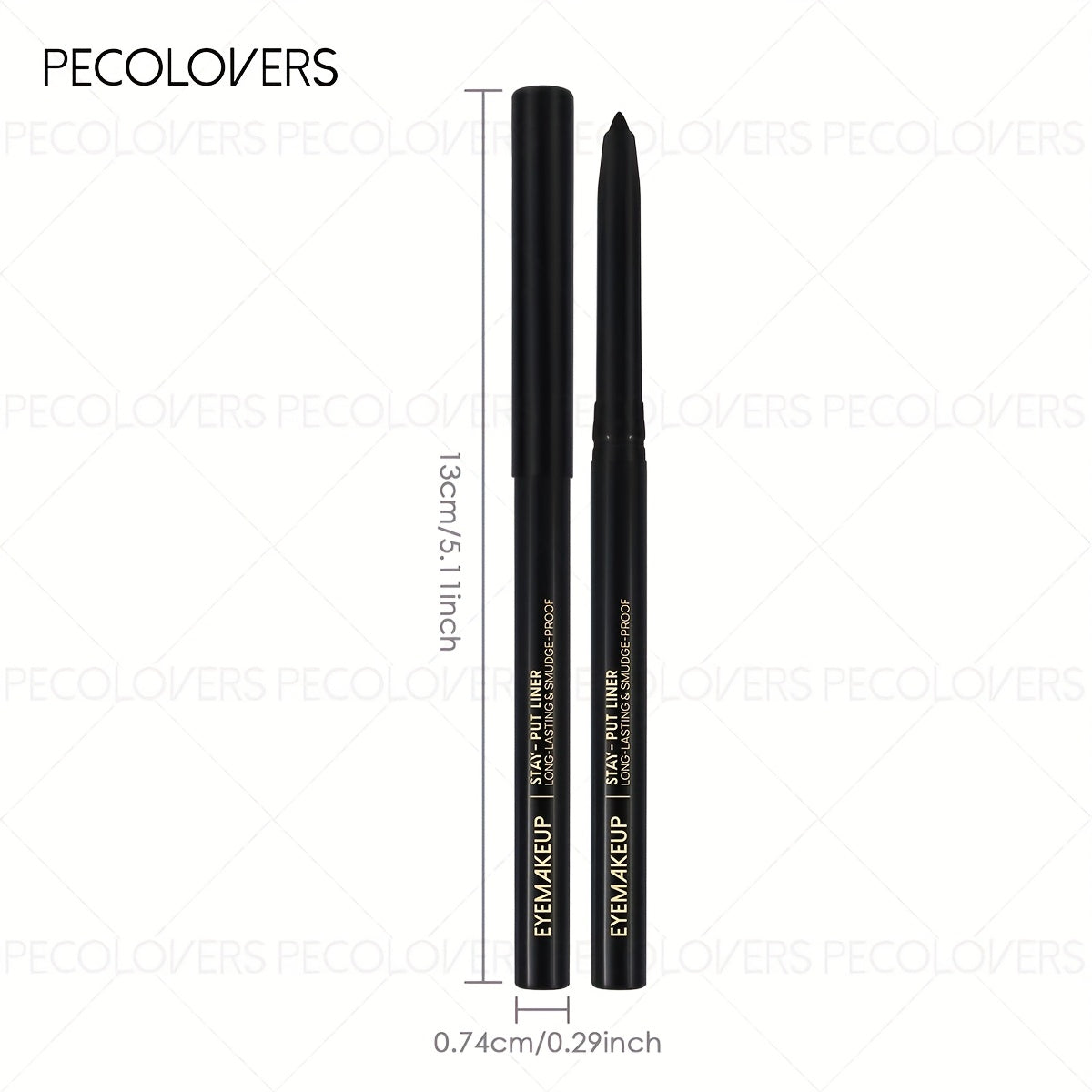 1pc waterproof sweatproof black eyeliner creamy texture long