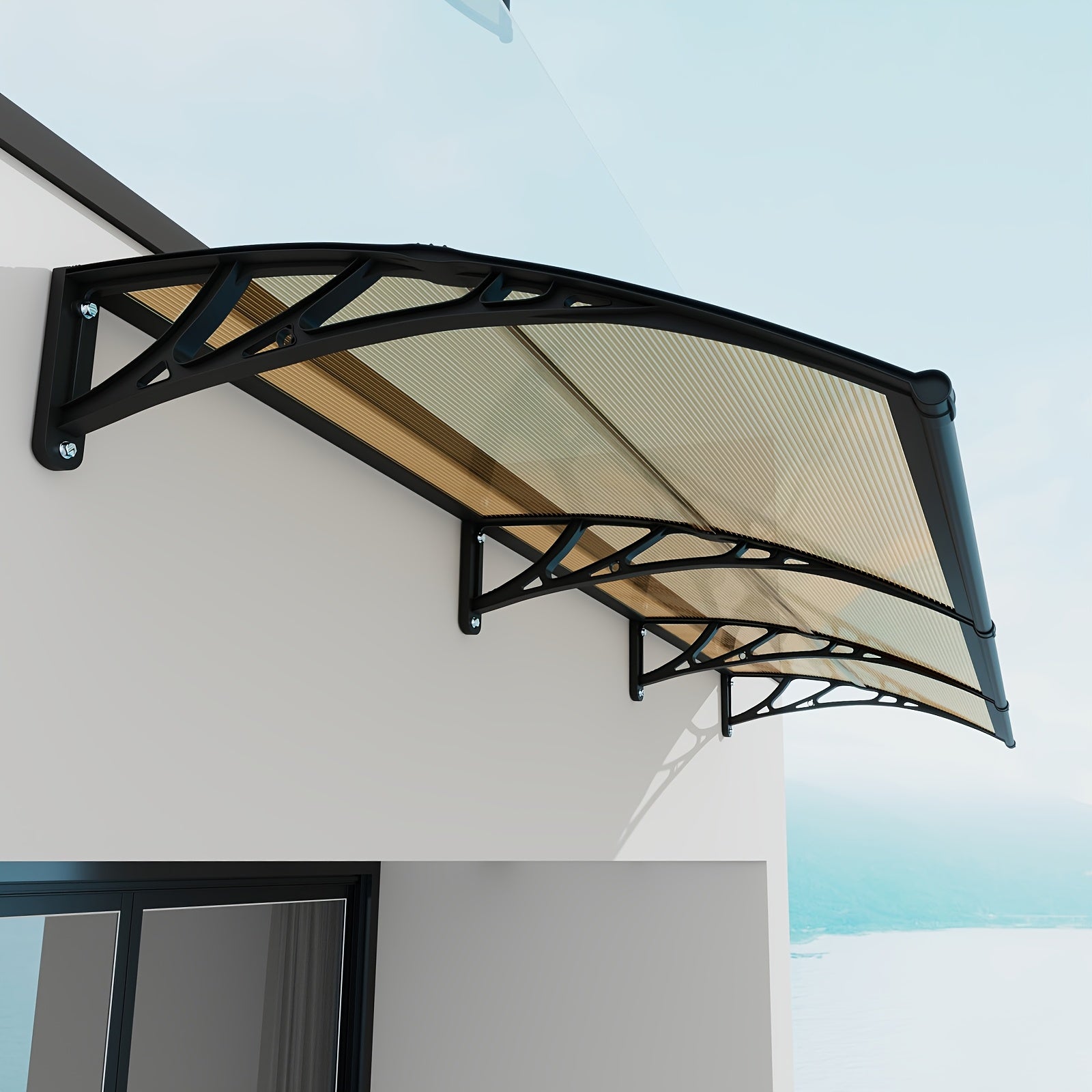 uv resistant weather polycarbonate patio awning abs frame