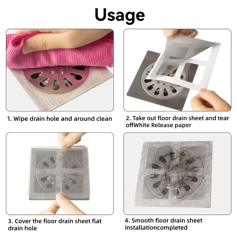 18 pack bathroom hair filter net toilet drain filter kitchen