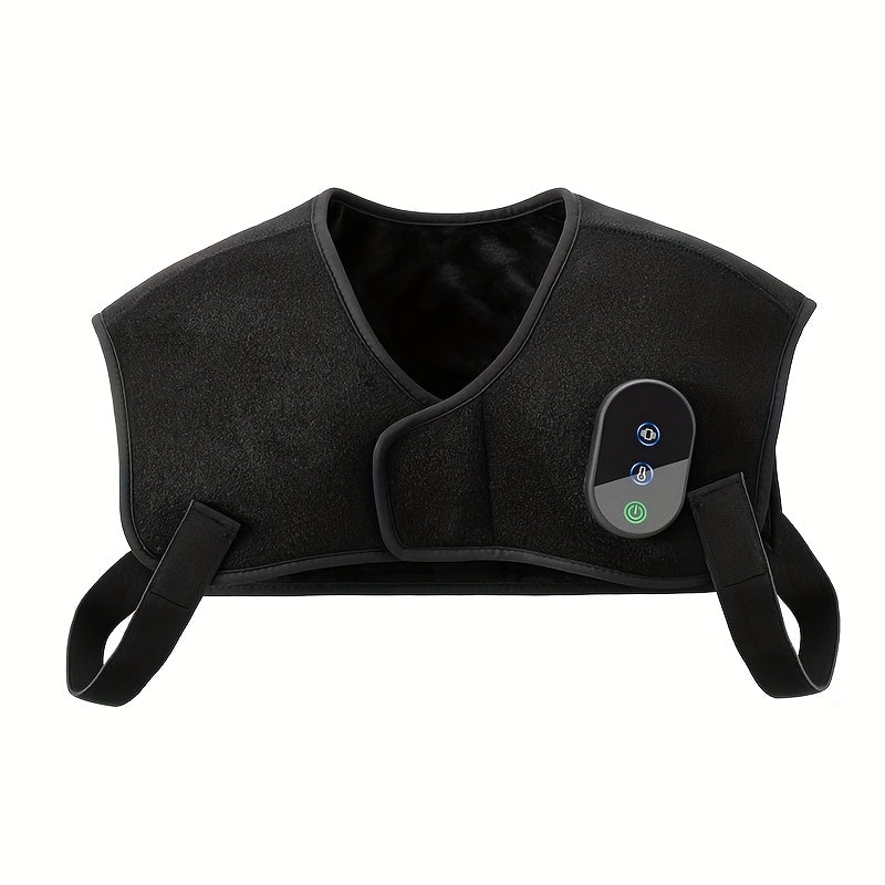usb powered portable shoulder massager heating vibration 3