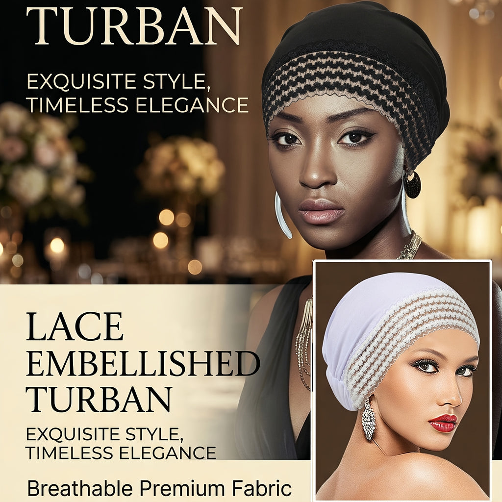 womens solid color turban   fashionable versatile base