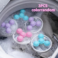 3pcs set random color laundry balls floating lint remover