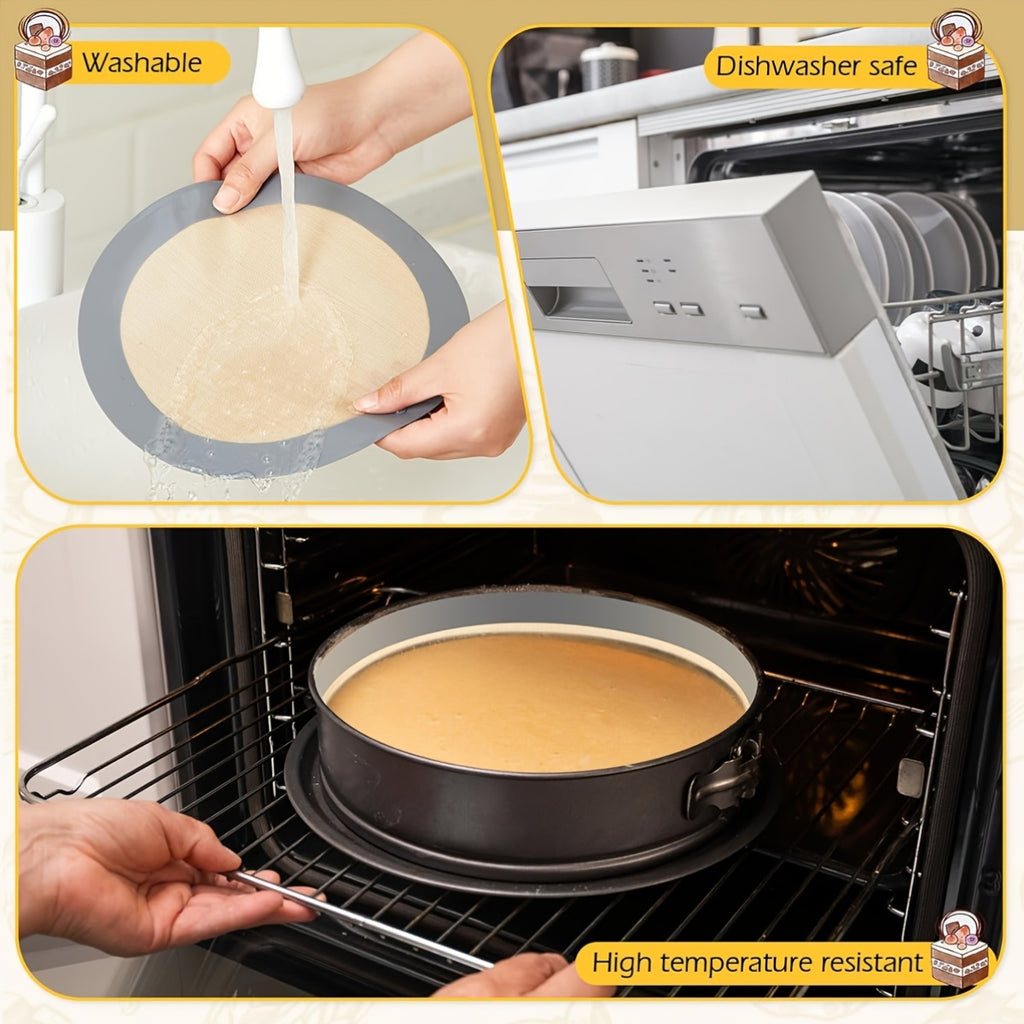 ldq 6pcs silicone baking mats designed 4 7 9 inch springform
