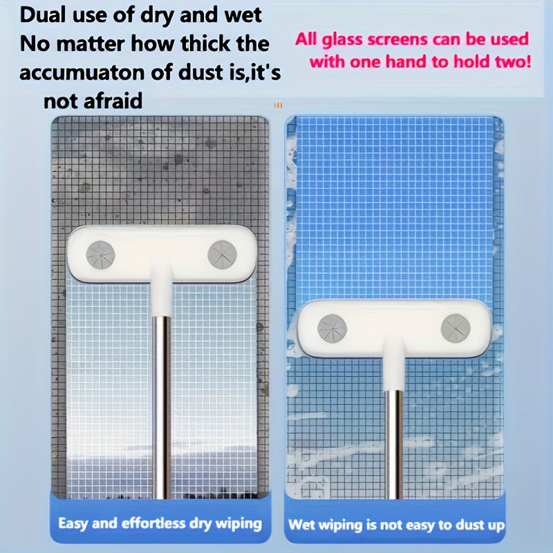 cleaning brush retractable handle screen