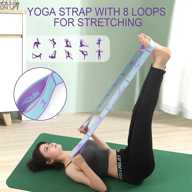 yoga stretching strap pilates   band flexible