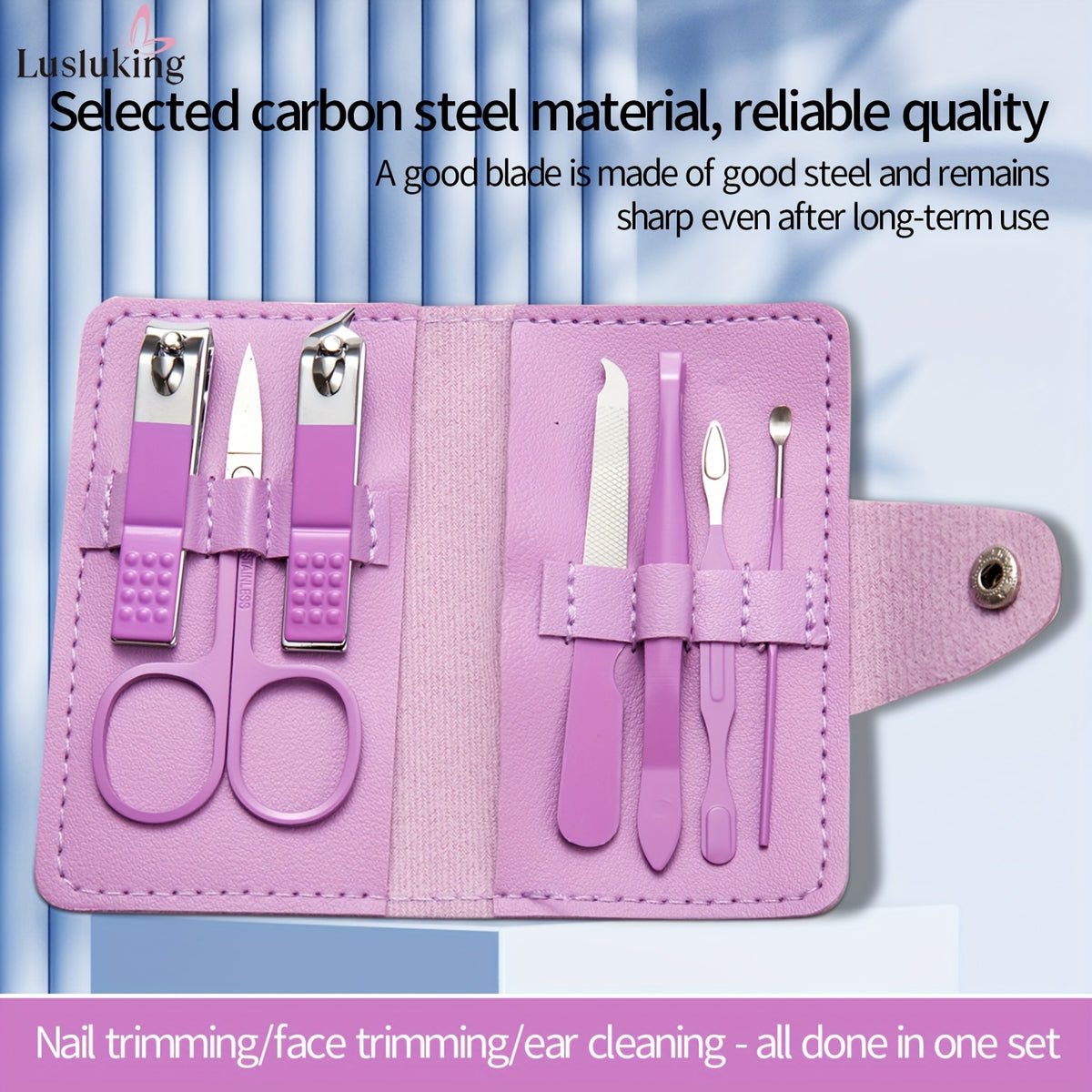 7pcs high quality stainless steel nail clipper set manicure