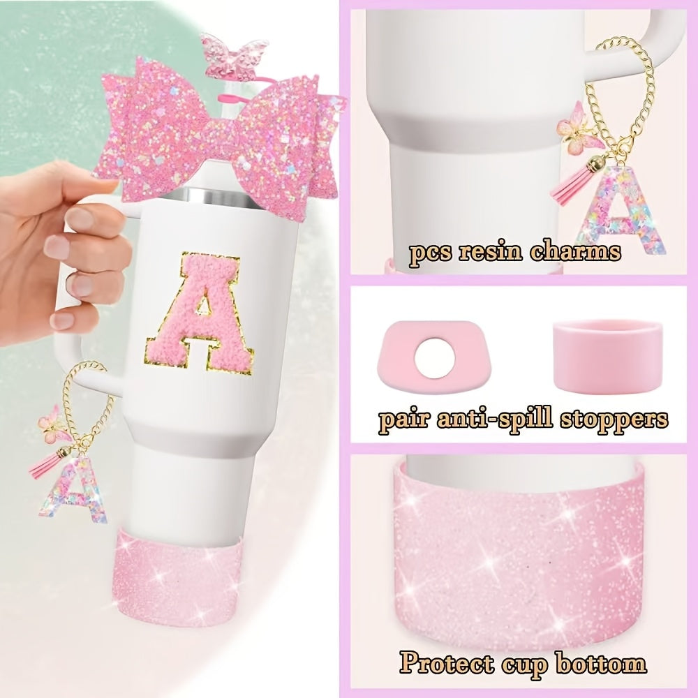 8pcs additions set 30oz 40oz tumbler cup including straw top