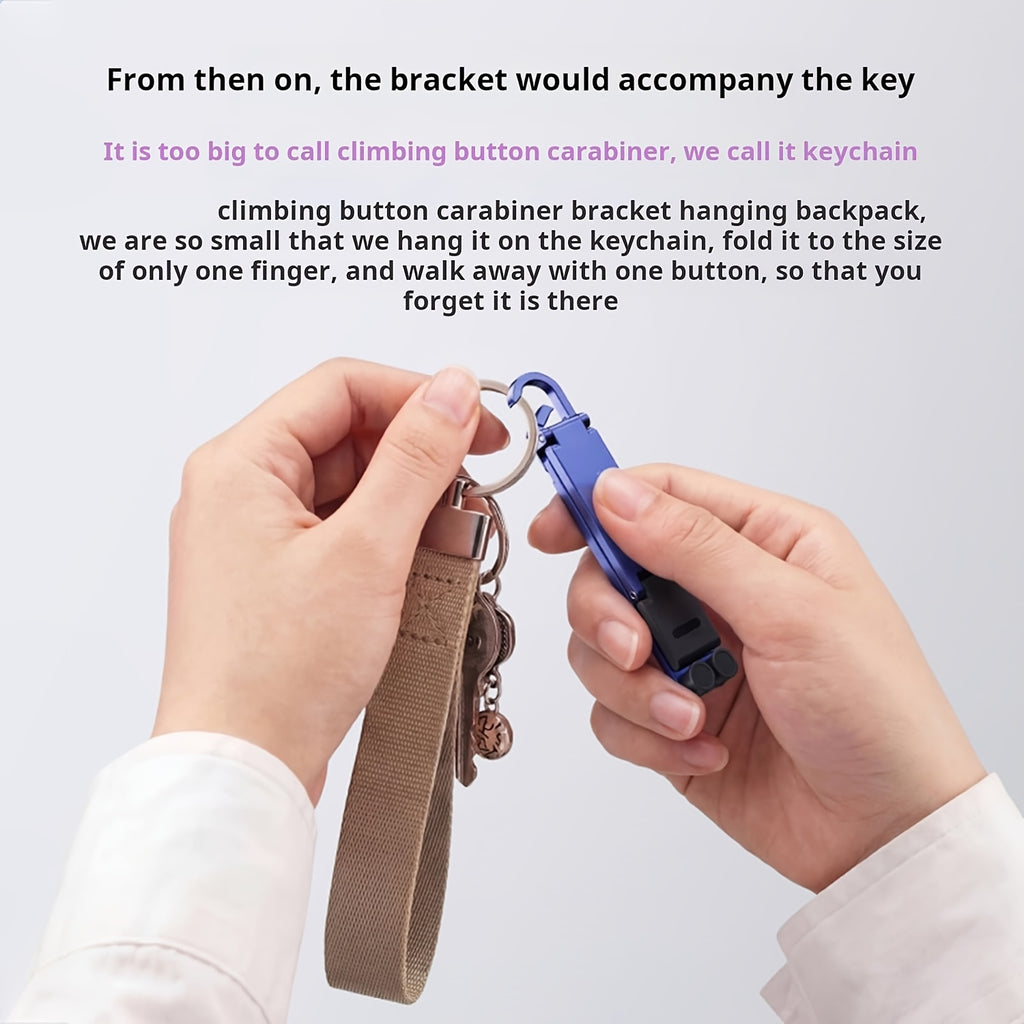 portable foldable mini key chain phone stand built