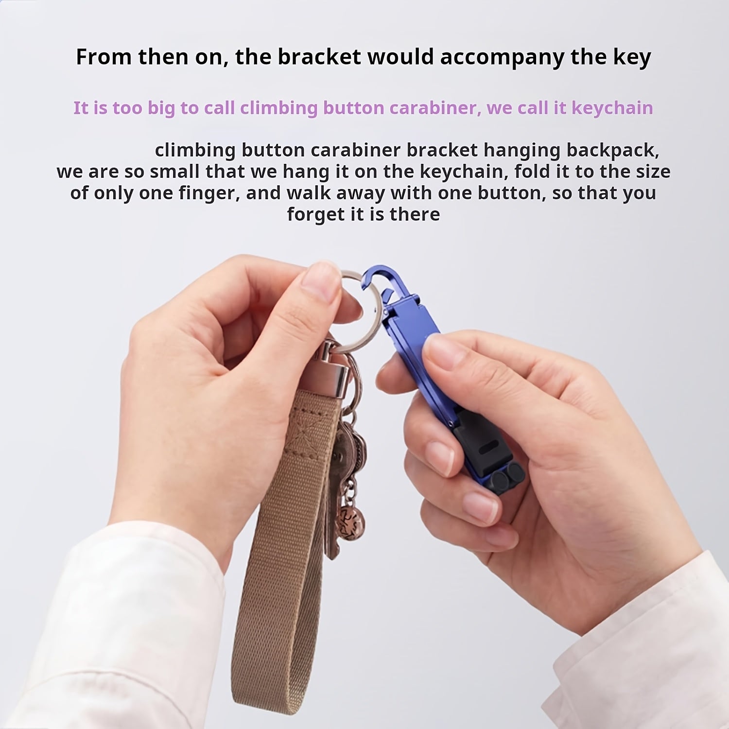 portable foldable mini key chain phone stand built