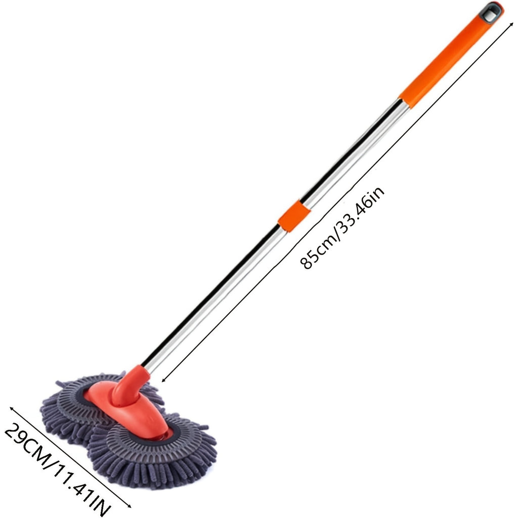 car wash mop retractable long handle double head car wash