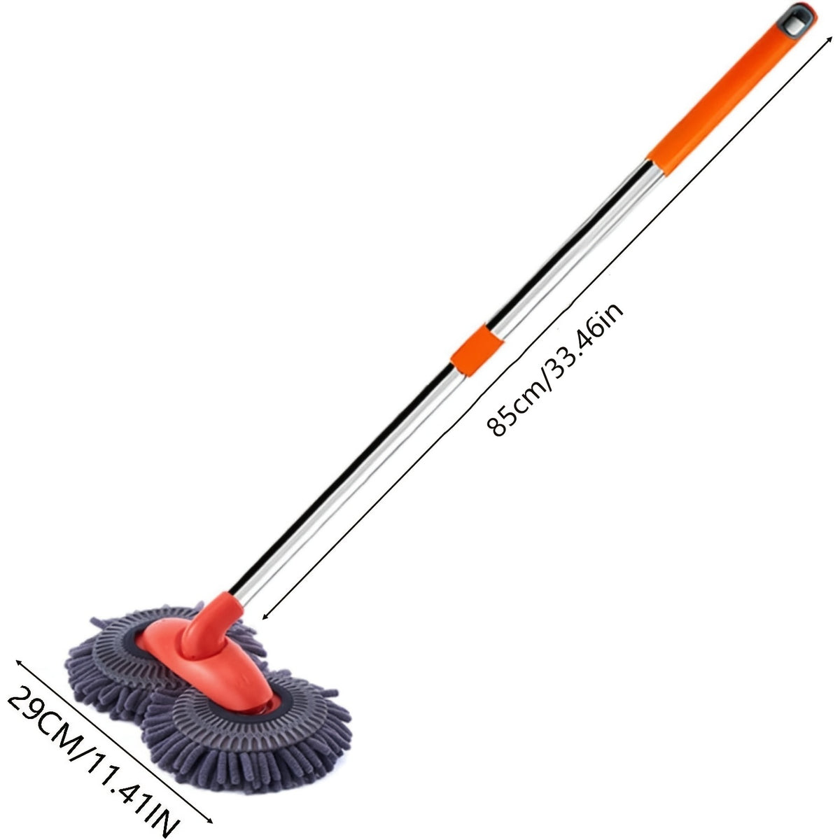 car wash mop retractable long handle double head car wash