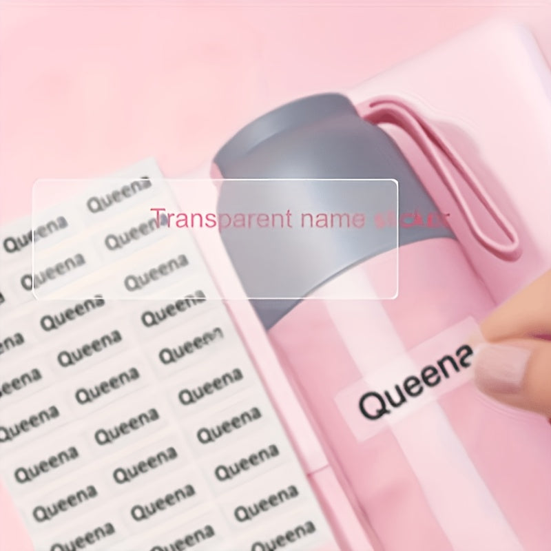 personalized custom transparent name tags waterproof