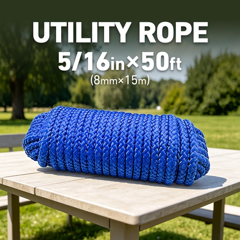 5 16inch 50ft polypropylene marine utility cord 8mm braided