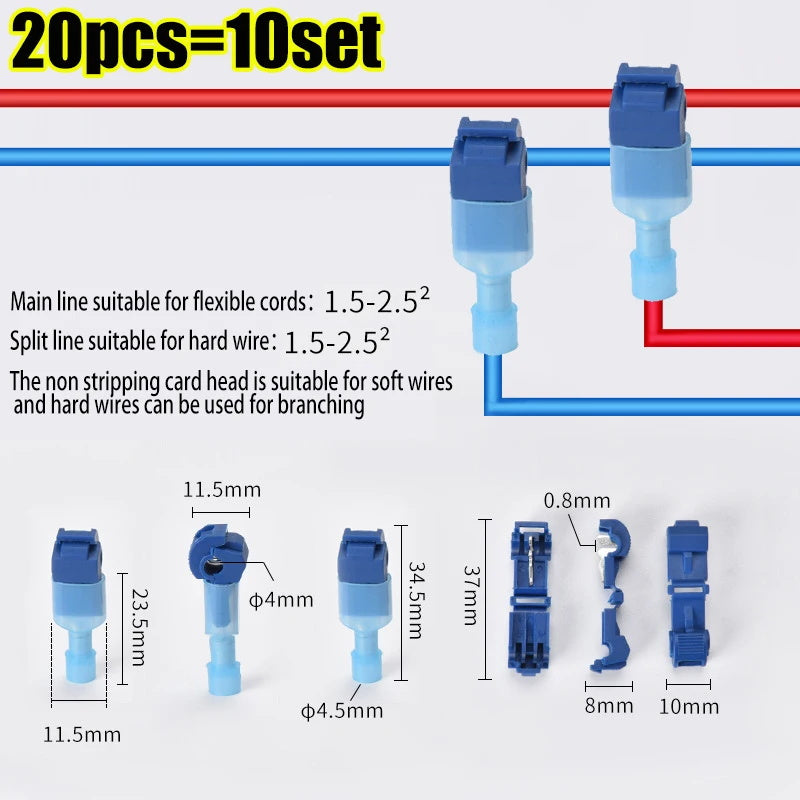 20 50 100pcs quick self stripping electrical