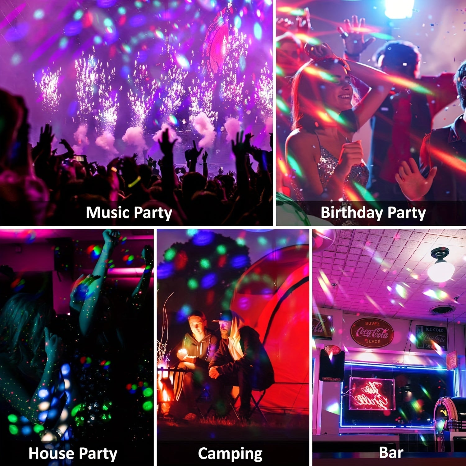 disco light party multicolor mini disco ball light
