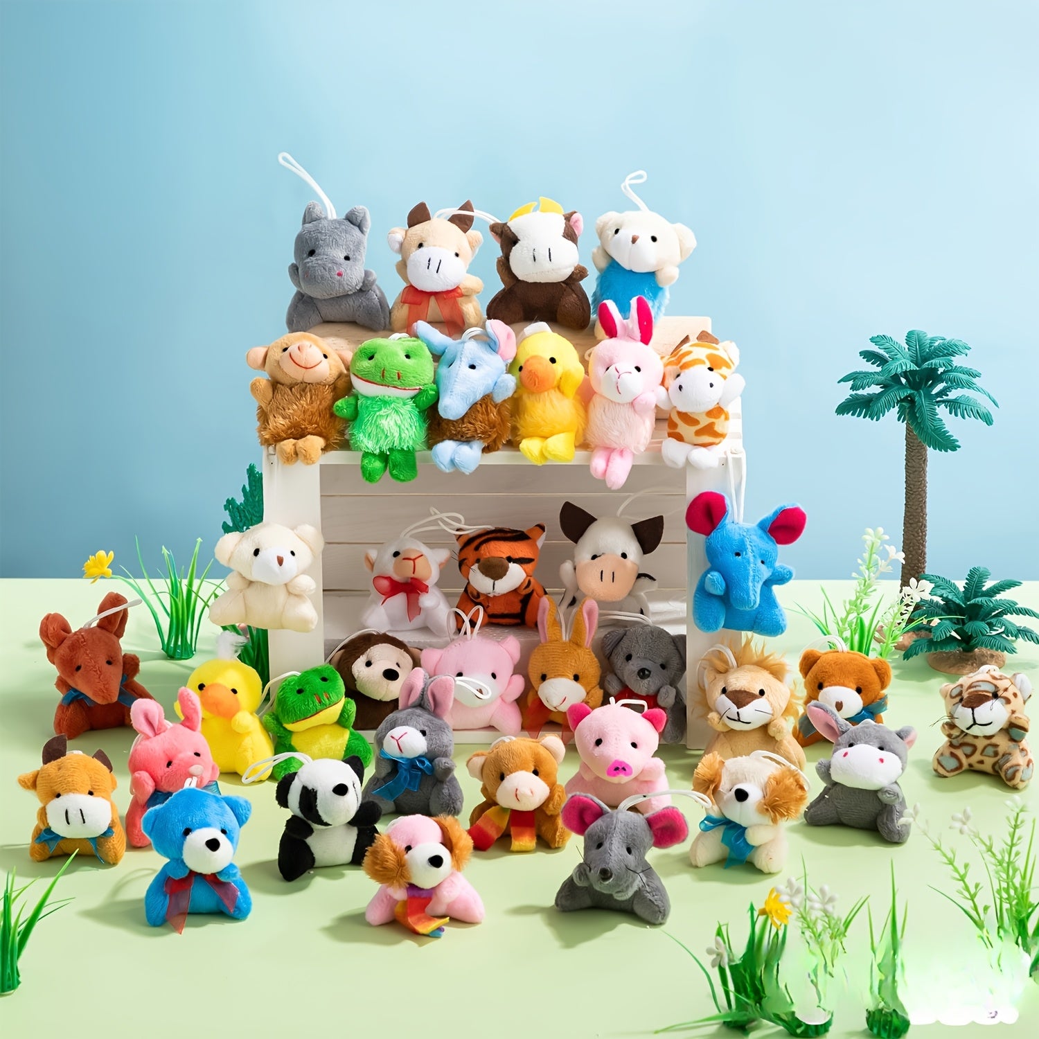 36 pack mini animal plush toy assortment 36 units 3 bulk