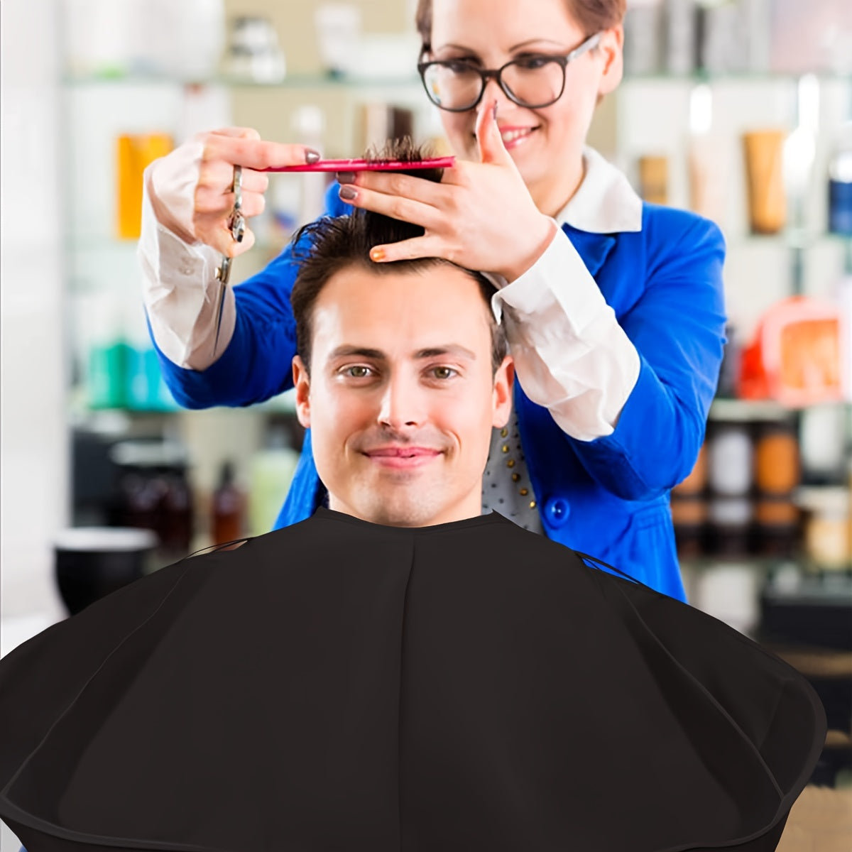 haircut cape comb foldable barber apron salon home use ideal