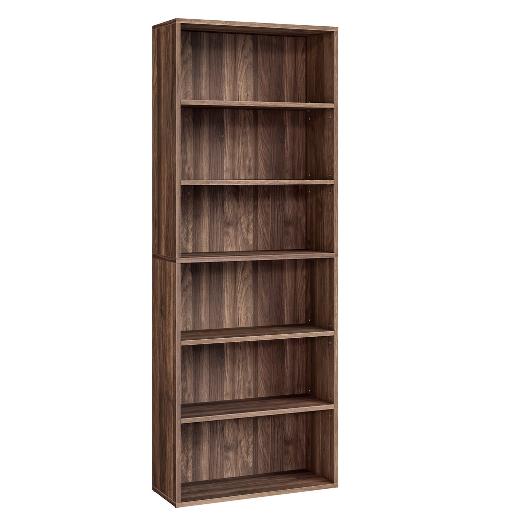 6 tier open bookshelf display space saving bookcase home