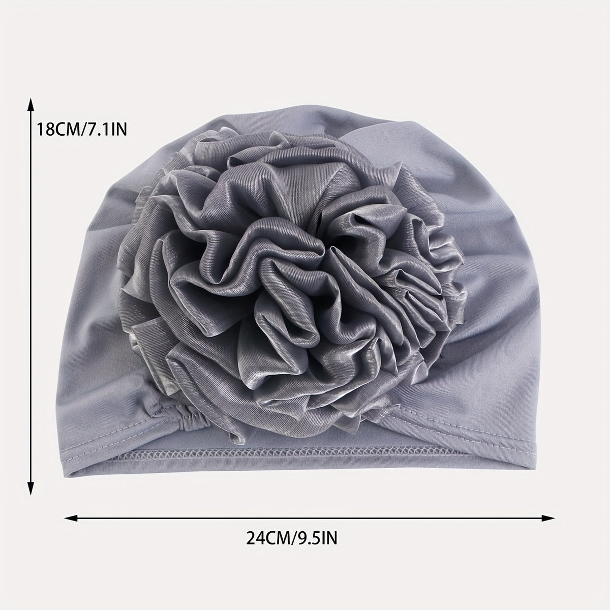 2pcs set womens large floral headscarf hat   turban hat
