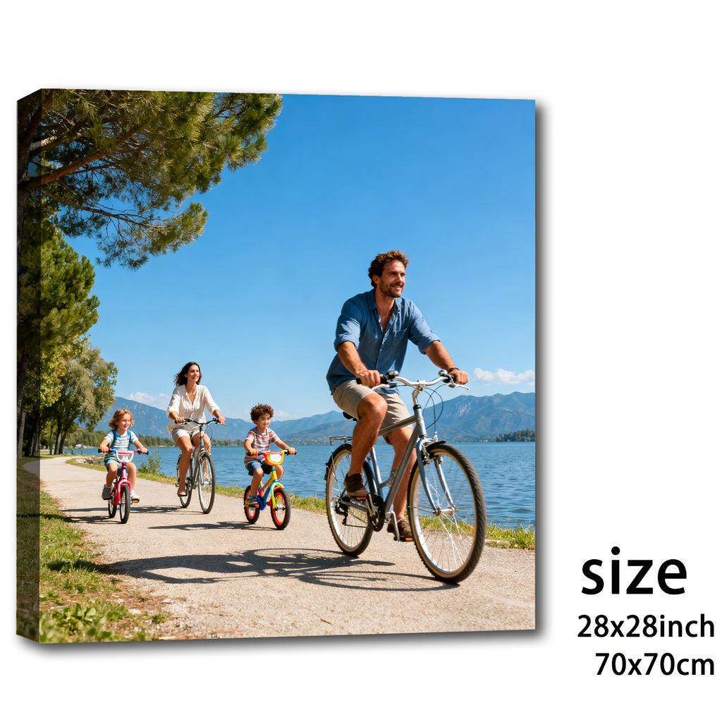 2d flat personalized custom photo canvas prints wrap around
