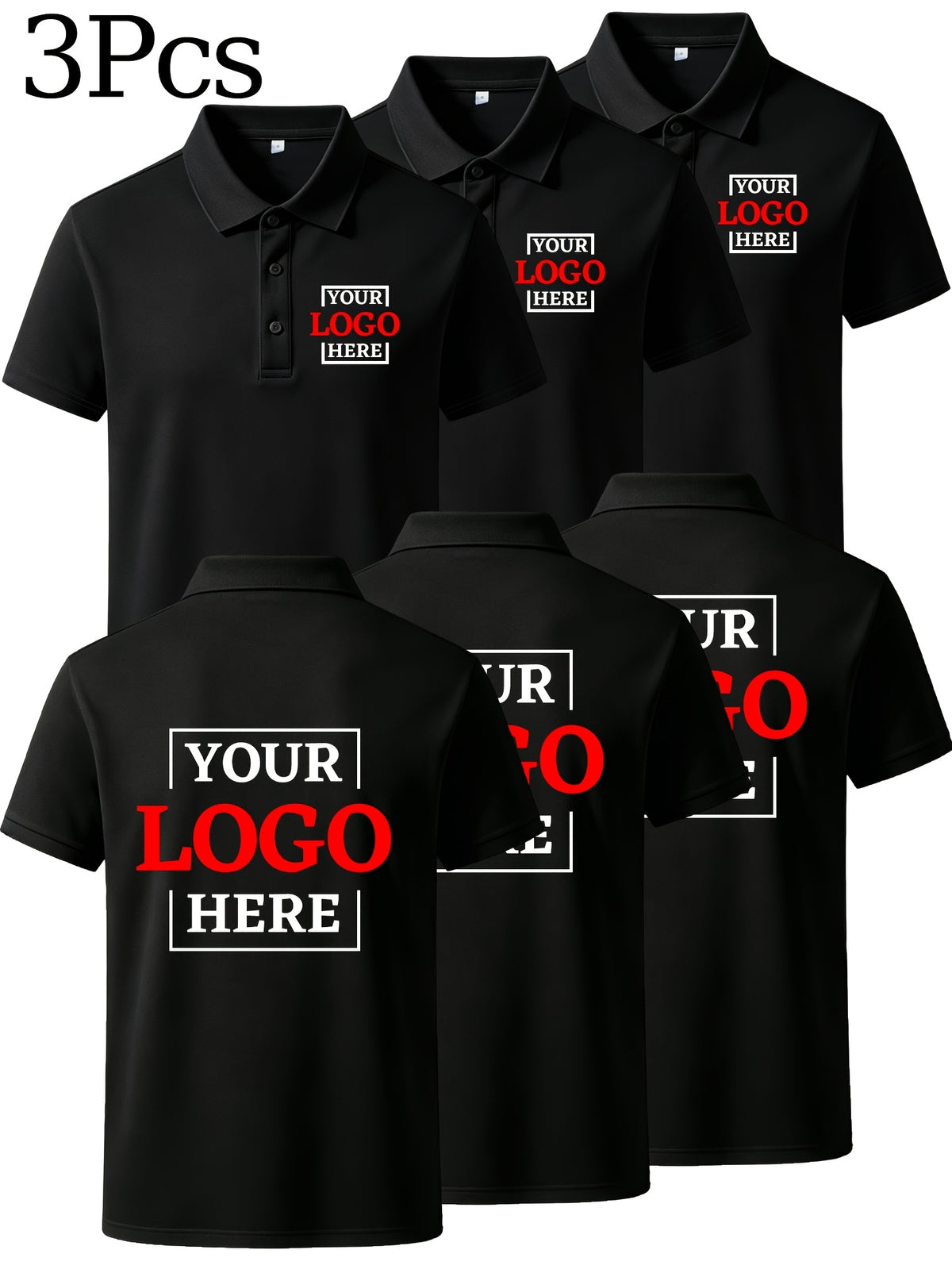 3pcs mens casual custom   shirts summer lapel short