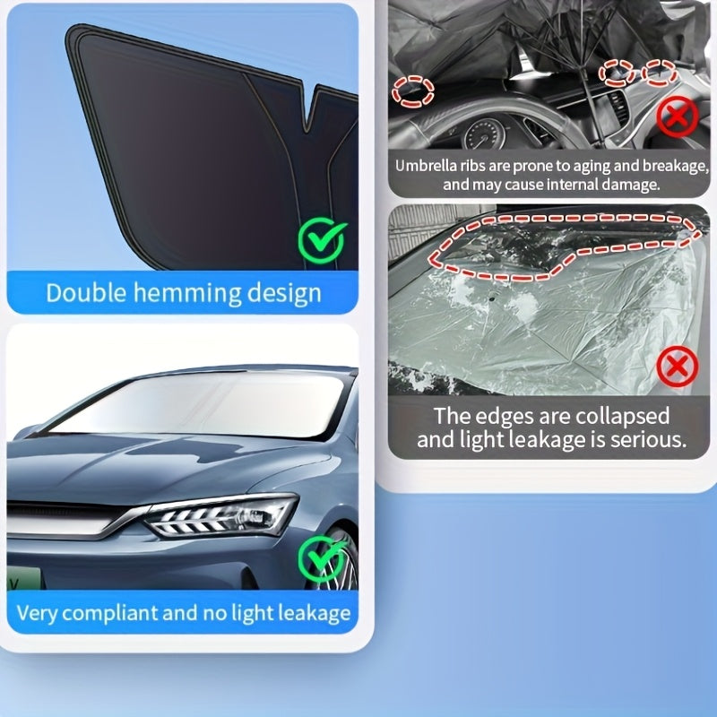 a car specific front windshield sunshade heat insulating uv